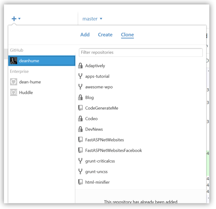 Clone a repository