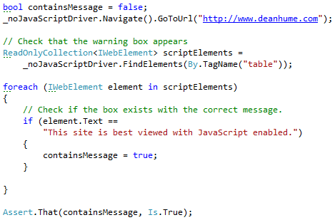 Selenium Loop