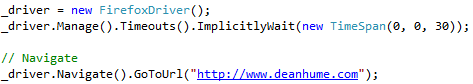 Selenium Navigate