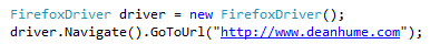 Selenium Navigate