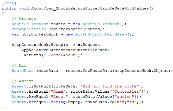 Global Asax MVC Route Default Test Moq Global Asax MVC Route Default Test Moq