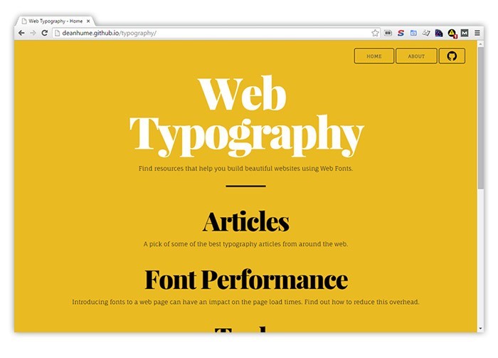 Web Fonts and Typography